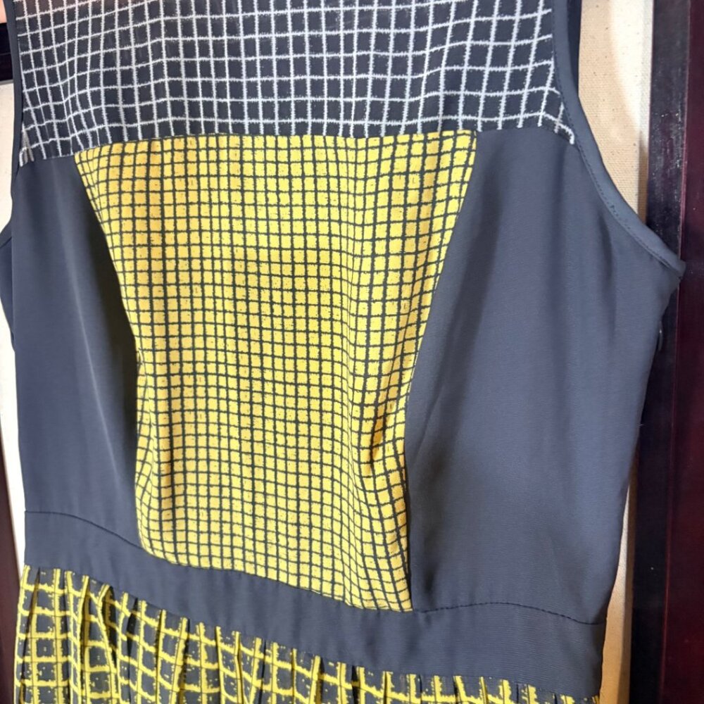 Halogen Geometric Colorblock Sleeveless Dress Size 8 Petite - Picture 12 of 12